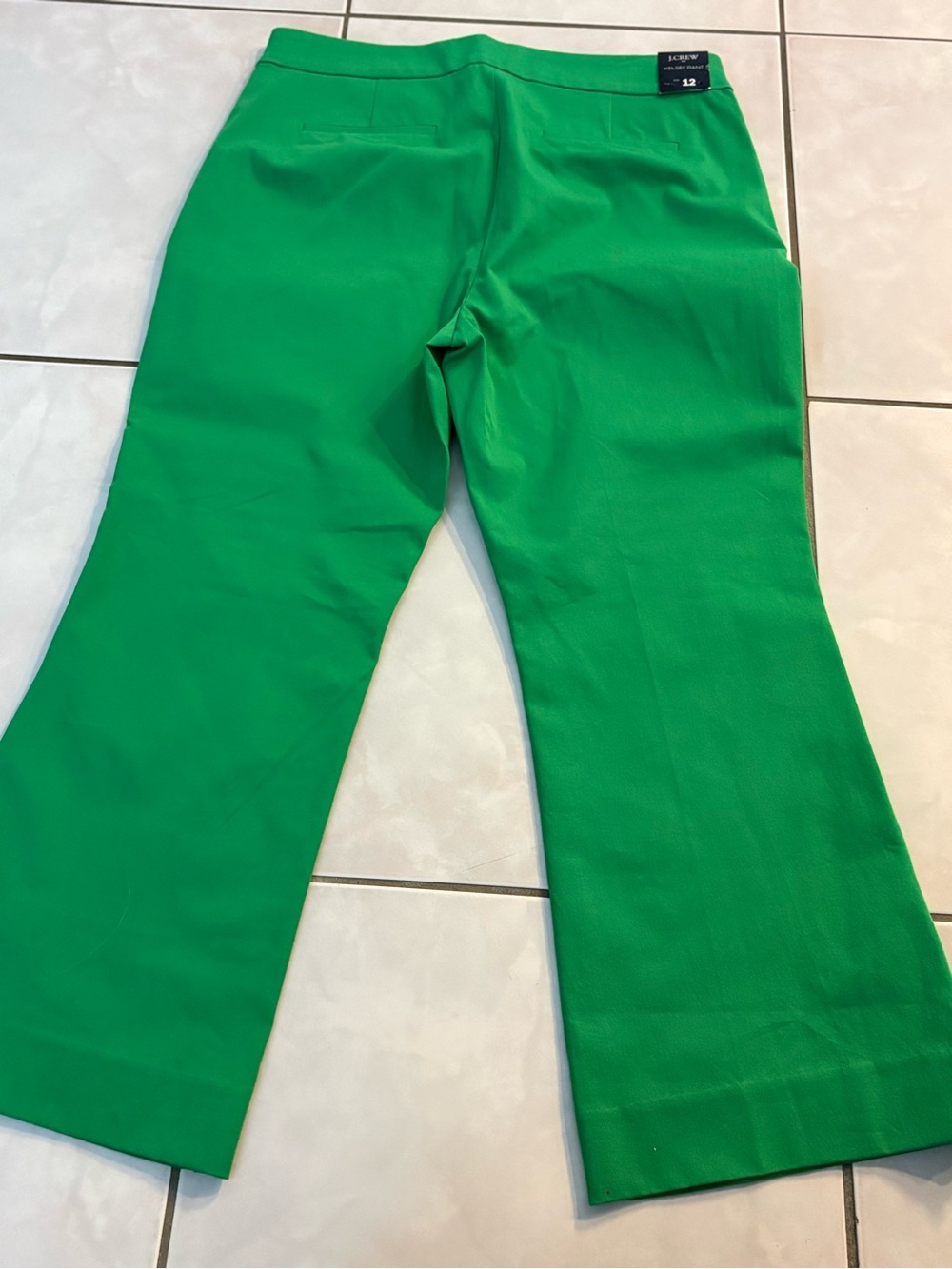 J. Crew Kelly Green Boot-Cut Pants - Picture 2 of 7